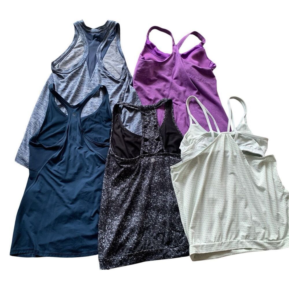 5 piece ATHLETA TANK TOP LOT MIX BUNDLE RESELLER WHOLESALE - Picture 2 of 4